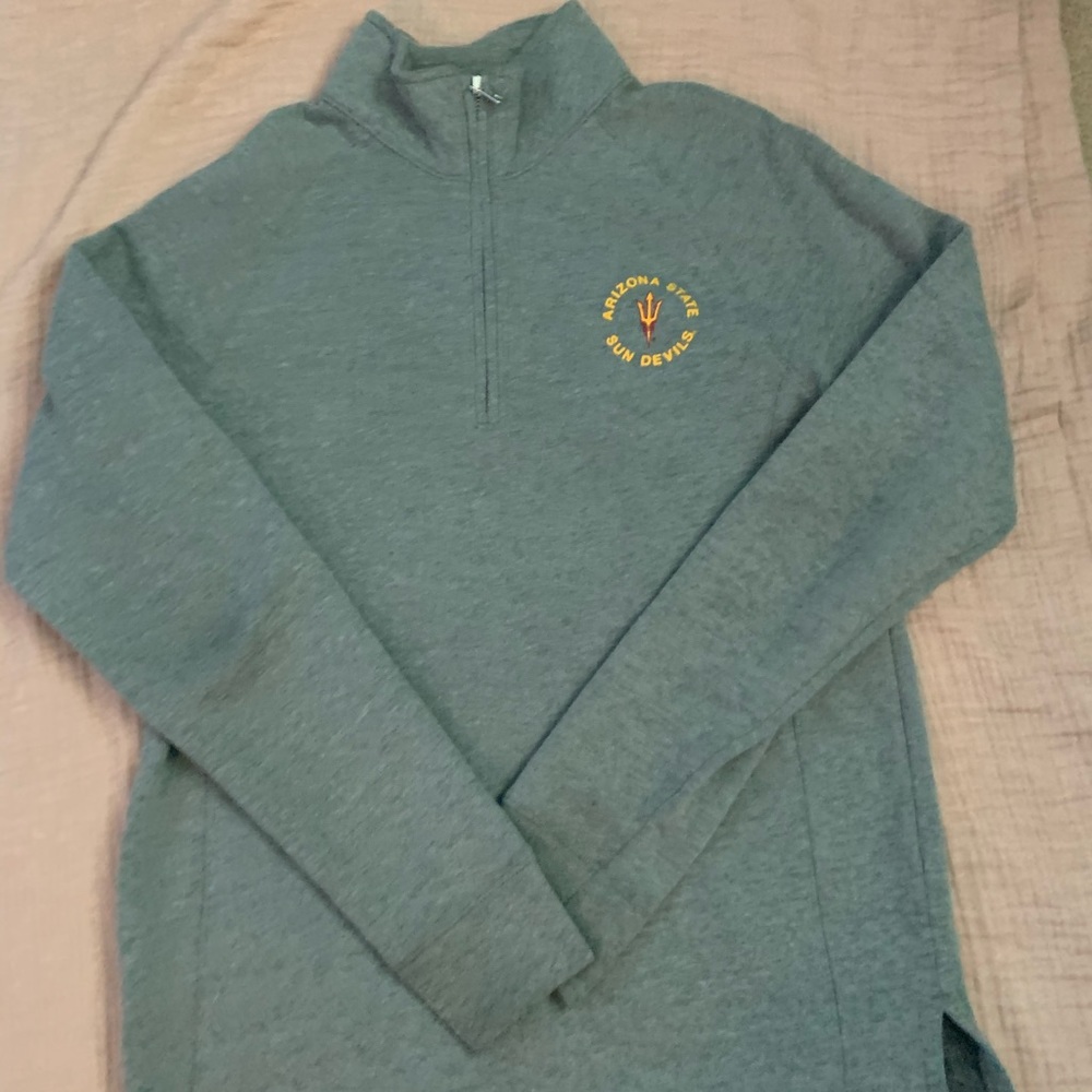 ASU crewneck zip up